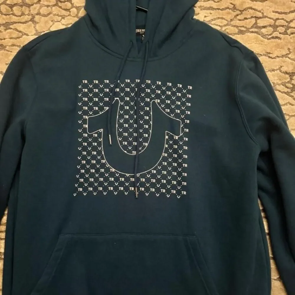 True Religion Blue and Navy Hoodie
